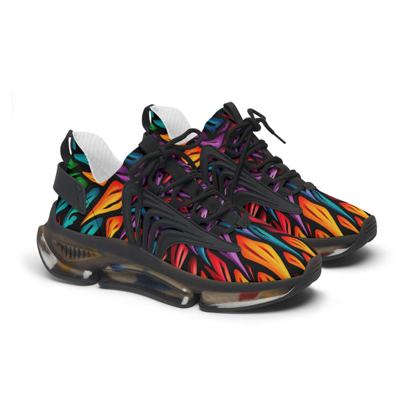 Multicolored abstraction Women's Mesh Sneakers. TB-000003