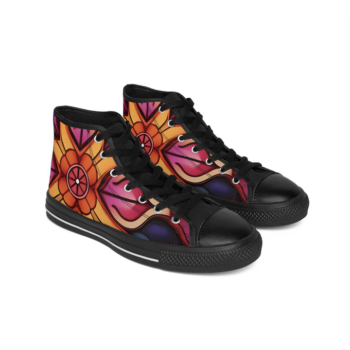 Women's classic contemporary look high sneakers, top view